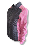 James & Nicholson Damen Strickfleece Hybrid Jacke Steppjacke JN741