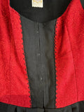 Damen Trachten Dirndl ärmellos Rot, Schwarz Gr. 40 v. Tostmann