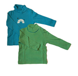 Kinder Rollis 2er-Pack Blau/Grau, Navy/Grün, Blau/Grün, Rosa Gr. 74/80