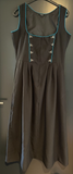 Damen Trachten Dirndl ärmellos schwarz, hellblau Gr. 40/42 v. Port Louis