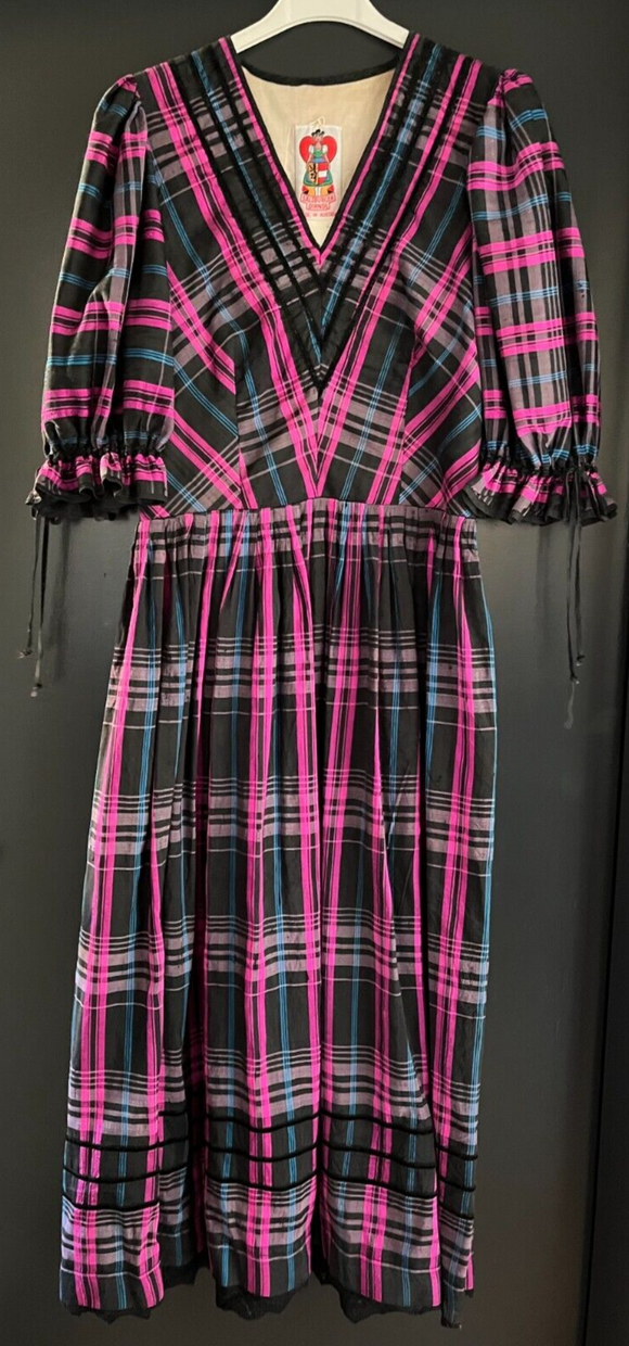 Damen Trachten Dirndl kurzarm Mehrfarbig gemustert ca. Gr. 38