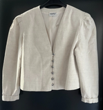 Damen Trachten Janker/Jacke Beige Gr. 46 v. Meico