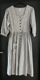 Damen Trachten Dirndl 3/4-Arm grau weiß gemustert ca. Gr. 40 v. Hammerschmid