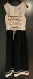 Kinder Trachten Dirndl ärmellos Beige, Schwarz Gr. 152 v. St. Peter Trachten