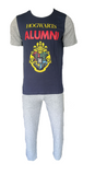 Herren Schlafanzug 2-Teilig Kurzarm Grau Rot Blau Navy Gr. M L XL