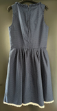 Damen Trachten Dirndl ärmellos blau weiß gepunktet ca. Gr. 36/38
