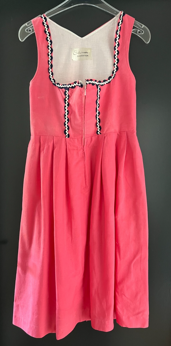 Damen Trachten Dirndl ärmellos Rosa ca. Gr. 38/40  v. Schorrer