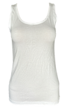 Damen Modal-Unterhemd Tanktop Weiß Schwarz Baumwolle Gr. S M L