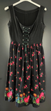 Damen Trachten Dirndl schwarz geblümt Gr. 38