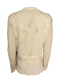 Capuccino Damen Cardigan Jacke Langarm Grau Baumwolle Gr. 38