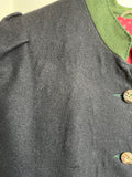 Damen Trachten Janker/Jacke Schwarz/Grün ca. Gr. 40 v. Weyrer