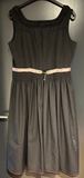 Damen Trachten Dirndl ärmellos Schwarz mit Rosa Schürze ca. Gr. 44