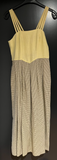 Damen Trachten Dirndl ärmellos Gelb Schwarz gemustert Gr. 36 v. Berwin & Wolff