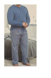 Herren Schlafanzug Plus Size 2-Teilig Langarm Gr. 2XL 3XL 4XL