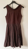 Damen Trachten Dirndl ärmellos Braun ca. Gr. 32 v. Steindl