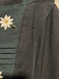 Damen Trachten Dirndl ärmellos Schwarz, Grün mit Stickerei Gr. 40