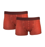 Herren Retropants 2er Pack Grün Rost Navy Blau Baumwolle Gr. M
