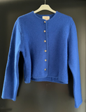 Damen Trachten Janker/Jacke Königsblau ca. Gr. 38