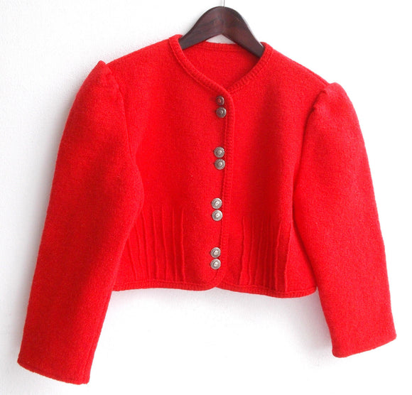 Damen Trachten Janker/Jacke rot Gr. 42 v. C&A
