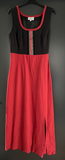 Damen Trachten Dirndl ärmellos  Schwarz Rot ca. Gr. 36 v. Gundi