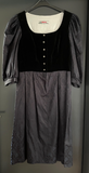 Damen Trachten Dirndl 3/4 Arm schwarz gemustert ca. Gr. 40 v. Adler