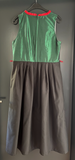 Damen Trachten Dirndl ärmellos grün, schwarz, Rot Gr. 44 v. Infinity Woman