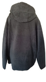 MAUI Herren Sherpa Teddy Plüsch Hoodie Kapuzenpullover schwarz Gr. L XL XXL