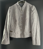 Damen Trachten Janker/Jack grau grün ca. Gr. 44