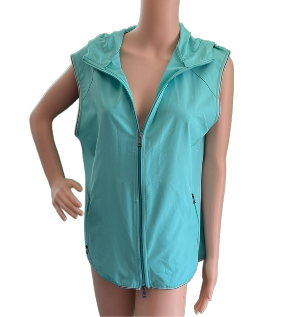 JOY Damen Weste mit Kapuze Sportweste LUCIA  ärmellos Navy Gr 38 40  44 46