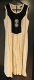 Damen Trachten Dirndl ärmellos Schwarz, Beige Gr. 42 v. C&A