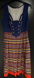 Damen Trachten Dirndl ärmellos Mehrfarbig gemustert ca. Gr. 44