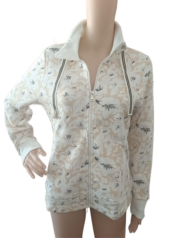 JOY Damen Jacke JONNA Farbe cream print Gr. 40 42 44 46 48