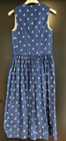 Kinder Trachten Dirndl ärmellos blau, weiß gemustert Gr. ca. 140