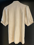 Damen Trachten Bluse/Hemd kurzarm Beige ca. Gr. 36