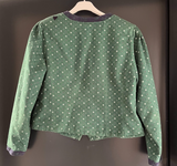 Damen Trachten Janker/Jacke Grün gemustert ca. Gr. 40