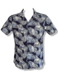 Herren Hemd Leinen Viskose Kurzarm Gr. M L XL 2XL