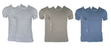 Herren T-Shirt 2er Pack Kurzarm Grau Grün Blau Gr. M