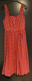 Damen Trachten Dirndl ärmellos Rot, Mehrfarbig gemustert Gr. 40 v. Seasons