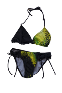 Damen Bikini gelb oder lila gemustert Gr. 32 34 36 38 40 42 NEU!!!