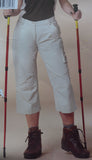 Damen Trekkinghose Cargo 3/4 Hose beige braun S 36/38 M 40/42 L 44/46 XL 48 NEU!