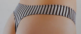 Damen String schwarz weiß mit Schleifchen, Gr. 36/38, 40/42 NEU!!!