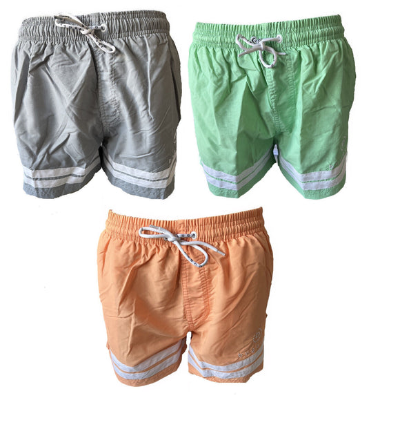 Bugatti Herren Badeshort Elio Grün Orange Grau Gr. M