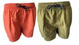 Herren Badeshort  Orange und Olive Gr. M