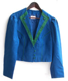 Damen Trachten Janker/Jacke blau u. grün Gr. 44 v. Collection Kraft
