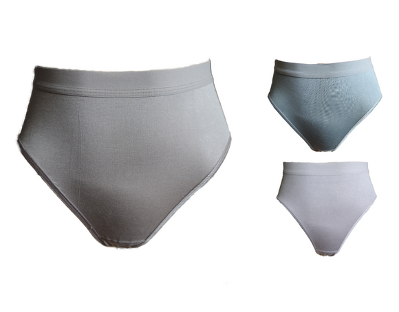Damen Slip 5er Pack Flieder Beige Blau