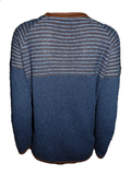 Capuccino Damen Pullover Langarm Blau Streifen Gr. 38