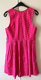 Damen Trachten Dirndl ärmellos Pink geblümt Gr. 46 v. NKD