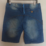 Rottaler Damen Trachten Jeans Shorts kurze Hose blau Gr. 40 42 44
