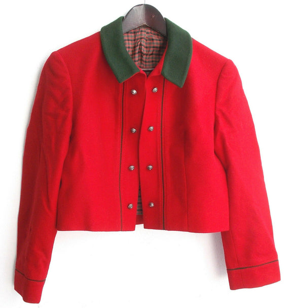 Damen Trachten Janker/Jacke rot Gr. 40 v. Hansi Trachten