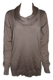 Capuccino Damen Pullover Langarm Braun Gr. 36